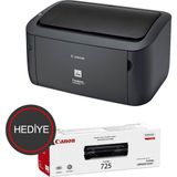 Solmazlar Online Canon I-Sensys LBP6030B, Lazer Yazıcı (Siyah), Orjinal 1ADET CRG725 Toner Hediyeli (Dakikada 18 Sayfa) Orijinal Tonerli - Beyaz