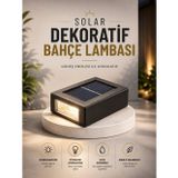 Solmazlar Online Dekoratif Duvar Lambası Solar Güneş Enerjili Bahçe Aydınlatması - SL0005-0CBVO2