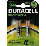 Solmazlar Online Duracell Şarjedilebilir Ince Kalem Pil 2'li Aaa 750 Mah - Belirtilmemiş - 0 - Siyah