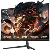Solmazlar Online Gamebooster 27 GB-2712FF IPS Freesync,g-Sync 1ms 120Hz Hdmı+Dp Fhd Gamıng Monıtör - Belirtilmemiş - Gri - Siyah