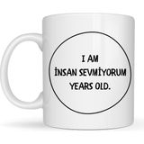 Solmazlar Online Insan Sevmiyorum Yazılı Kupa Model 242 Minimal Tasarım Komik Mesajlı Seramik Kahve Kupası - Belirtilmemiş - 001 - Beyaz