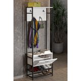 Solmazlar Online Metal Portmanto Beyaz 180 cm - Belirtilmemiş