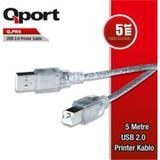 Solmazlar Online Qport Q-Pr5 USB 2.0 5m Yazıcı Kablosu - Belirtilmemiş