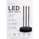 Solmazlar Online RGB LED Dış Ve İç Mekan Süsleme Işığı 10 Çubuklu Şerit - SL0005-0CBO56