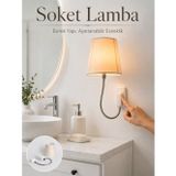 Solmazlar Online Soket Tipi Ayarlanabilir Başlıklı Dekoratif Gece Lambası - SL0005-0CBQL4