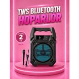 Solmazlar Online Taşınabilir 6.5” Bluetooth Hoparlör USB TF Kart Mikrofonlu Şarjlı Sistem - SL0005-0CC110
