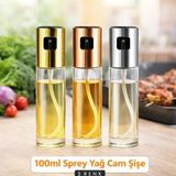 SOLMIA HOME 100 ml Sprey Yağ Şişesi Cam Yağdanlık – Zeytinyağı, Sirke, Limon ve Sos Sprey Şişesi – Airfryer, Diyet ve Mutfak Için Yağ Spreyi (3 Renk Seçenekli) - Bakır