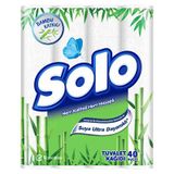 Solo 2 Katlı Bambu Katkılı Tuvalet Kağıdı 40 Adet 8'Li Avantaj Paketi