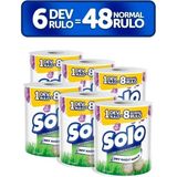 Solo 2 Katlı Kağıt Havlu 48 Rulo (6 Paket X 6 Rulo) – Ev Ve Endüstriyel Kullanıma Uygun Dayanıklı Yapı