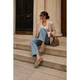 Solo Bag Flora Vizon Süet Kadın Günlük Saraçlı Badem Burun Rahat Şık Makosen Loafer Ayakkabı