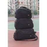 Solo Bag Siyah 3 lü set 40-45-55 cm Su Geçirmez Alt Korumalı Pedli Spor Fitness Koşu ve Seyahat Çantası