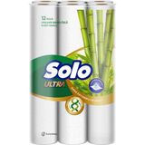 Solo Bambu Kağıt Havlu 12'li Paket - 2 Katlı Dayanıklı Havlu Kağıt 3'li Ekonomik Paket - 3 Adet