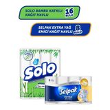 Solo Bambu Katkılı Kağıt Havlu 16 Rulo & Selpak Extra Yağ Emici Kağıt Havlu 8 Rulo