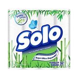 Solo Bambu Tuvalet Kağıdı 32'Li Katlı Rulo Sayısı ile Suya Dirençli