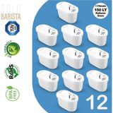 Solo Barista Brita Maxtra+ Pro Uyumlu Purepro Su Arıtma Surahi Filtresi (12 Adet) - Füme