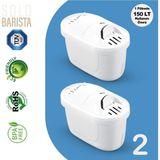 Solo Barista Brita Maxtra+ Pro Uyumlu Purepro Su Arıtma Surahi Filtresi (2 Adet) - Ahşap