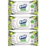 Solo Doğal Hijyen Limon ve Biberiye Islak Mendil 3X50 - 3 adet 50'li