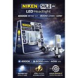 Solo H7 Led Xenon Ampul 6500k Beyaz 8000 Lümen 40w Süper Parlak Far Ampul Seti 2 Adet