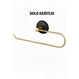 Solo Havluluk Siyah Gold Renk