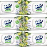 Solo Islak Havlu Mendil 50 Yaprak Limon & Biberiye (6 Lı Set) (2PK*3) 300 Yaprak
