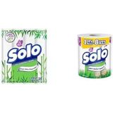 Solo Kağıt Havlu Bambu Katkılı 16'lı + Solo Kağıt Havlu Akil'li Seçi mler Dev Rulo 1=8