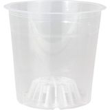 Solo Plant 4'lü Şeffaf Orkide Saksısı Dayanıklı Plastik Malzemeden Üretilmiş Modern Yuvarlak Tasarım