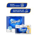 Solo Selpak Tuvalet Kağıdı 32 Rulo & Extra Yağ Emici Kağıt Havlu 8 Rulo