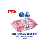 Solo Temizlikte Doğal Güç Sakura Yüzey Temizlik Havlusu 6'lı 600 Yaprak