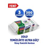 Solo Temizlikte Ultra Güç Sedir Ağacı&yasemin Esintisi Yüzey Temizlik Havlusu 3'lü 300 Yaprak