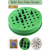Solo Test Zeka Oyunu 20 Adet Plastik Solotest Beyin Jimnastiği Oyuncak Karne Sınıf Çocuk Hediyesi Dededen Toruna
