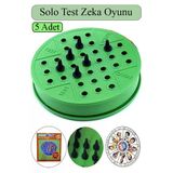 Solo Test Zeka Oyunu 5 Adet Plastik Solotest Beyin Jimnastiği Oyuncak Karne Sınıf Çocuk Hediyesi Dededen Toruna Nostalji