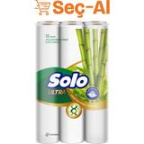 Solo Ultra Organik Bambu Özlü Havlu 12'li 4 Adet
