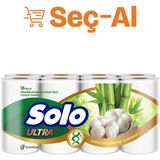 Solo Ultra Organik Bambu & Pamuk Özlü Tuvalet Kağıdı 16'Lı (8'Li Paket)