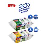 Solo Yüzey Temizleme Mendili Ultra Güç Serisi 4Lü ( 400 Yaprak)