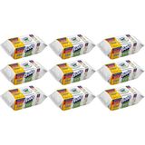Solo Yüzey Temizlik Havlusu - Mendili 100 Yaprak Limon & Portakal Tazeliği (9 Lu Set) 900 Yaprak - Beyaz
