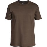 Solognac Erkek Kısa Kollu Basic Tişört - Kahverengi - Avcılık ve Doğa Gözlemi - 100 - Koyu Kahverengi - 3XL