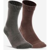 Solognac Pamuklu Uzun Çorap - Avcılık ve Doğa Gözlemi - 2 Çift - Act 100 - Haki