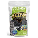 Solomon Active Carbon 500 Gr Koku Giderici - Kedi Kumu Koku Giderici Kokusuz Kedi Tuvaleti Doğal Kum Kokusu Önleyici Aktif Karbon
