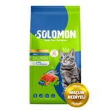 Solomon Yetişkin Somon'lu Süper Premium Kedi Maması 9 kg Hipoalerjenik Düşük Tahıllı