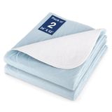 SOLOSHINE 2 Paket Yeniden Kullanılabilir İnkontinans Yatak Pedi, 80 x 132 cm Yıkanabilir Çiş Pedleri, Su Geçirmez Yatak Pedi ve Pet Pedi, Çocuklar, Yetişkinler, Yaşlılar ve Evcil Hayvanlar için