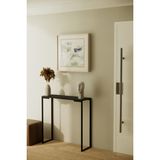 Solto Home AF23-16 Siyah Mermer Desen Raf Siyah Metal Dresuar - Konsol - Stant – Sehpa