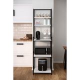 Solto Home Ma6-13 Mikrodalga & Airfryer Rafı | Çok Amaçlı Mutfak Organizer Kahve Köşesi - Beyaz