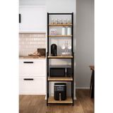 Solto Home Ma6-14 Mikrodalga & Airfryer Rafı | Çok Amaçlı Mutfak Organizer Kahve Köşesi