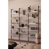 Solto Home Ob14-13 Duvara Monte 14 Raflı Kitaplık - Reyon Rafı | Modern Dekoratif Duvar Rafı | Ofis – Mağaza - Salon Kullanımı