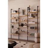 Solto Home Ob14-14 Duvara Monte 14 Raflı Kitaplık - Reyon Rafı | Modern Dekoratif Duvar Rafı | Ofis – Mağaza - Salon Kullanımı