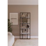 Solto Home OB16-13 Modern Metal Kitaplık – Ofis, Salon ve Mağaza İçin Reyon Raf