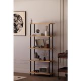 Solto Home Ob45-14 Çevir Kur Modüler 5 Raflı Kitaplık ,Aletsiz Kolay Kurulum