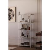 Solto Home Ob45-45 Çevir Kur Modüler 5 Raflı Kitaplık ,Aletsiz Kolay Kurulum