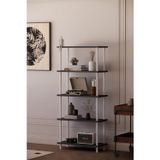 Solto Home Ob45-47 Çevir Kur Modüler 5 Raflı Kitaplık ,Aletsiz Kolay Kurulum