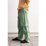 SOLUK EFEKTLİ KARGO YEŞİL PANTOLON YEŞİL XL